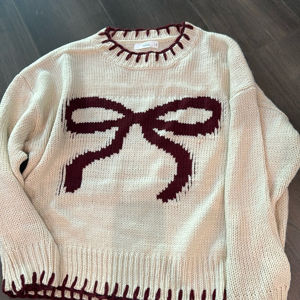 Talulah knit bow sweater